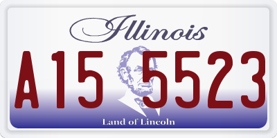 IL license plate A155523