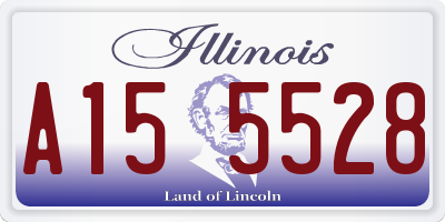 IL license plate A155528