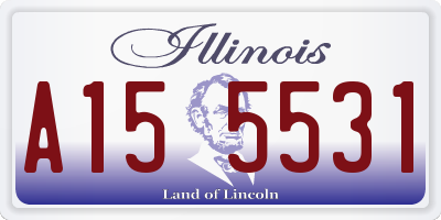 IL license plate A155531