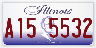 IL license plate A155532