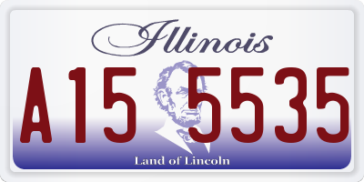 IL license plate A155535