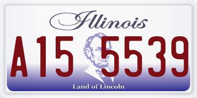IL license plate A155539