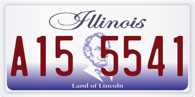 IL license plate A155541