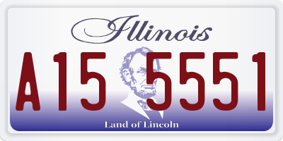 IL license plate A155551