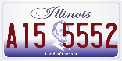 IL license plate A155552