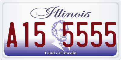 IL license plate A155555