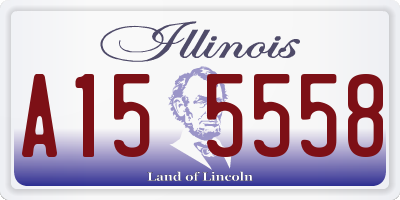 IL license plate A155558