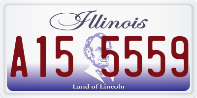 IL license plate A155559