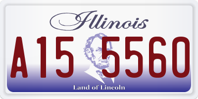 IL license plate A155560