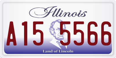 IL license plate A155566
