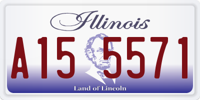 IL license plate A155571
