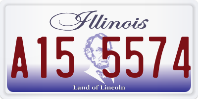 IL license plate A155574