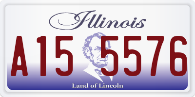 IL license plate A155576