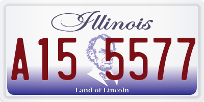 IL license plate A155577