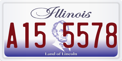 IL license plate A155578