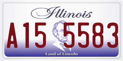 IL license plate A155583