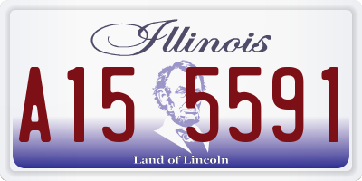 IL license plate A155591
