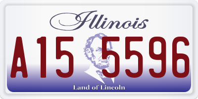IL license plate A155596