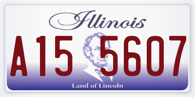 IL license plate A155607