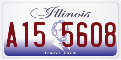 IL license plate A155608