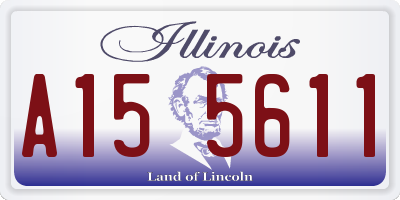 IL license plate A155611
