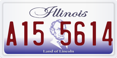IL license plate A155614