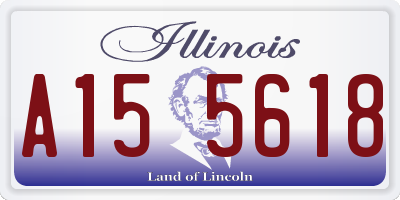 IL license plate A155618