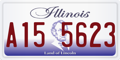 IL license plate A155623