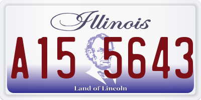 IL license plate A155643