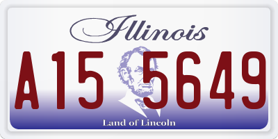 IL license plate A155649