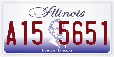 IL license plate A155651