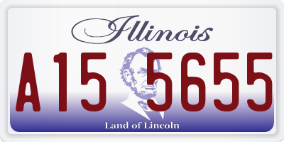 IL license plate A155655
