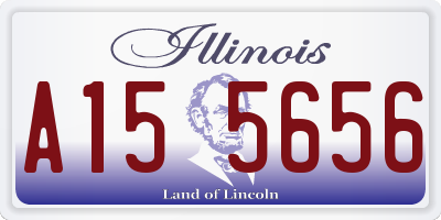IL license plate A155656