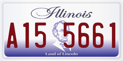IL license plate A155661