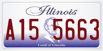 IL license plate A155663