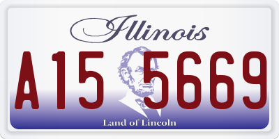 IL license plate A155669