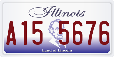 IL license plate A155676