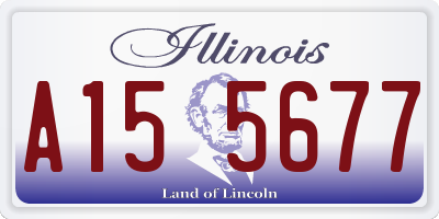 IL license plate A155677