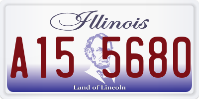 IL license plate A155680