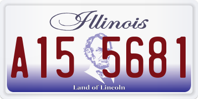 IL license plate A155681