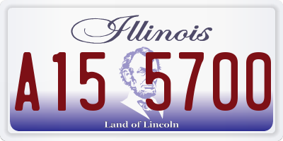 IL license plate A155700