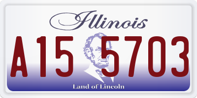 IL license plate A155703