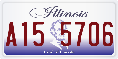 IL license plate A155706
