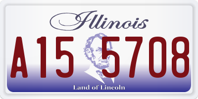 IL license plate A155708