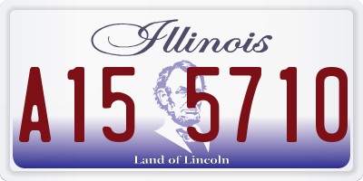 IL license plate A155710