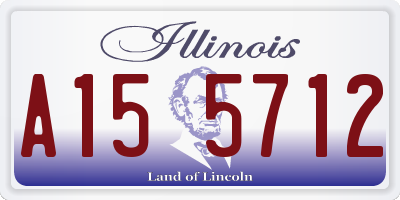 IL license plate A155712