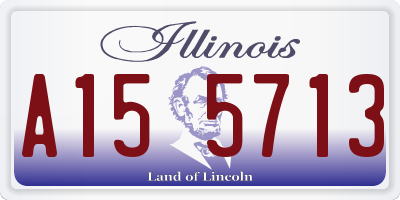 IL license plate A155713