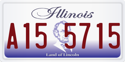IL license plate A155715
