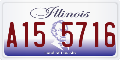 IL license plate A155716