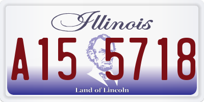 IL license plate A155718